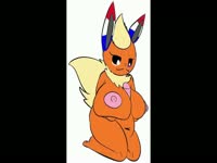 Busty furry zoo pokemon showing off her big tits